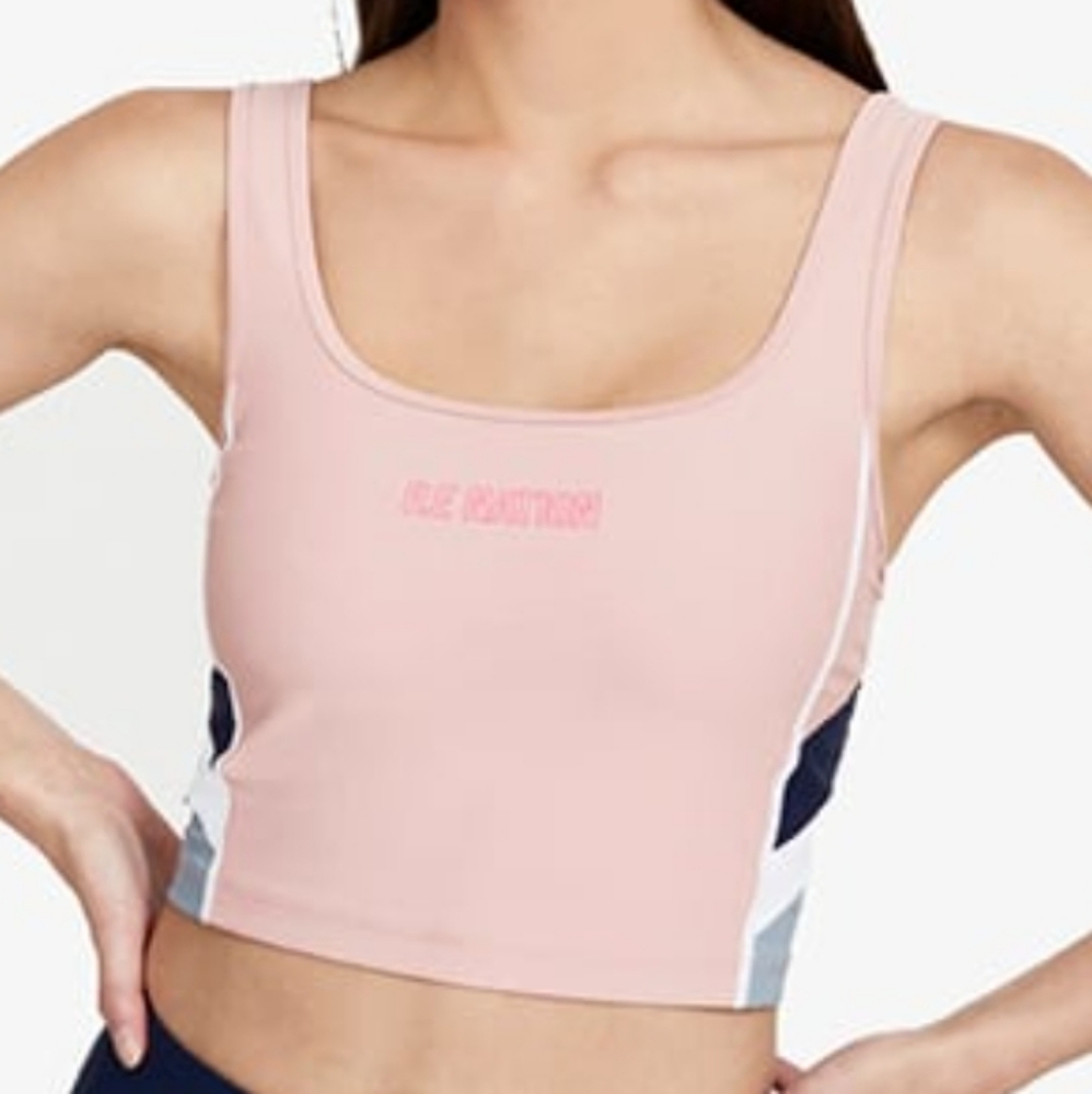New P.E Nation Flex It Pink Pale Sports Bra Tank Top NWT Size XS - Picture 5 of 15
